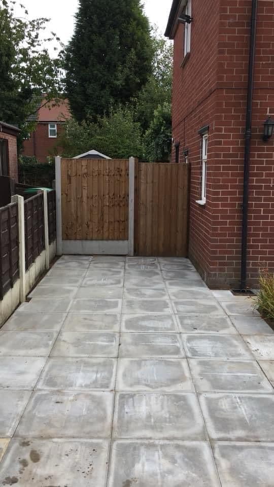 Garden redesign with feature walls and integrated seating